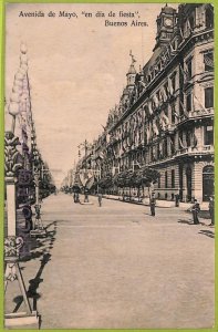 af0413 - ARGENTINA - VINTAGE POSTCARD - Buenos Aires - Avenida de Mayo - 1910