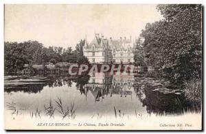 Azay le Rideau Old Postcard The Eastern Facade castle