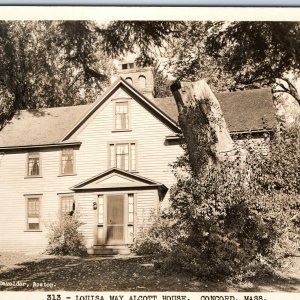 c1940s Concord, Mass. RPPC Louisa May Alcott House Real Photo E Devolder MA A259