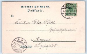 GERMANY 1900 ~ GRUSS VON S. M. TORPEDOBOOTS DIVISION Naval Ships Postcard