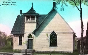 Kansas Herington Christian Church Curteich