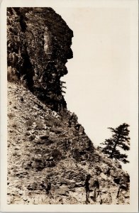 Lincoln Rock Wenatchee area WA Washington Unused Real Photo Postcard E98
