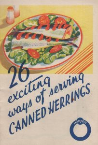 Morton Canned Herrings Fish Antique Advertising Recipe Book