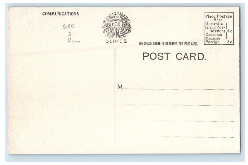 c1910 Mount Pisgah (Elevation 3218 Feet) Catskills Mountains NY Postcard