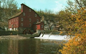 Postcard Clinton Historical Museum Flax Seed Mill Hunterdon County New Jersey NJ