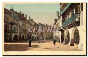 Old Postcard Lons le Saunier Jura Rue des Arcades