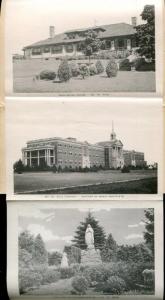 Mt St. Rita Cumberland Rhode Island ri Lily Pont Belfry postcard folder foldout