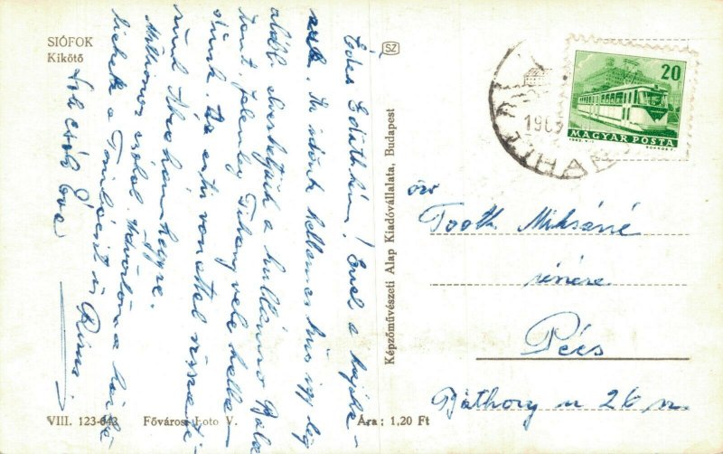 Hungary Siófok Kikötő RPPC  05.62