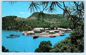 ANTIGUA, West Indies ~ NELSON'S DOCKYARD English Harbor c1960s-70s Postcard