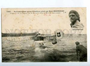 205511 FRANCE AVIATION seaplane pilot Rene GRANDJEAN #1685