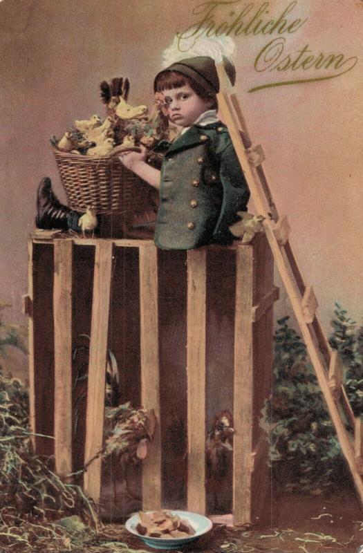 Happy Easter Vintage Postcard onused early 1900's Germany 01.81