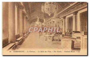 Old Postcard Compiegne Chateau la Salle des Fetes