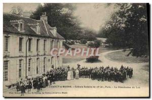 Postcard Old Children Luzancy sur Marne School Colony of the 18th Paris dispe...