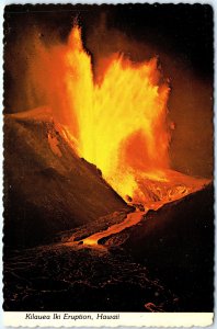 c1970s Hawaii Volcanoes National Park HI Kilauea Iki Volcano Eruption 4x6 PC M16