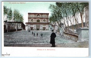 L'Aquila Chiesa di S. Bernadino ITALY Postcard