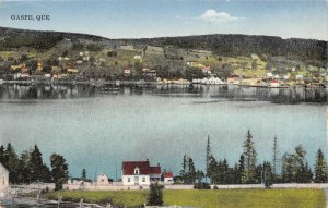 Gaspé, Québec, Canada Waterfront View ca 1910s Vintage Postcard