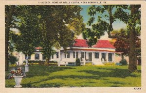 Postcard Audley Home Nelly Custis Near Berryville VA