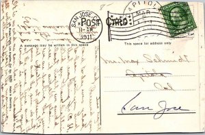 Postcard LIBRARY SCENE San Jose California CA AL3545