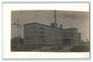 c1910 Exterior Factory Building in Watch Hill Rhode Island RI RPPC Postcard