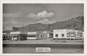 Kingman AZ Coronado Court Arizona Unused Sam Marbell Litho Postcard F90a