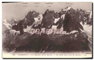 Old Postcard Chamonix Needles views of Brevent