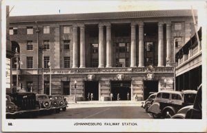 South Africa Johannesburg Railway Station Vintage RPPC C149