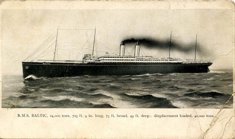 White Star Line - RMS Baltic      (creases)