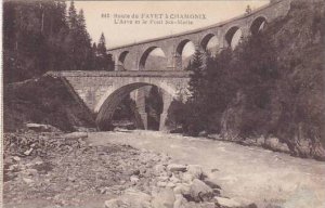 France Chamonix Mont Blanc L'Arve et le Pont Ste Marie