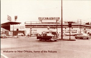 Pelican Stadium, Shell Station New Orleans LA Modern Reprint Postcard P62