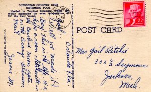 Orlando, Florida - Swimming pool at the Dubsdread Country Club - in 1956