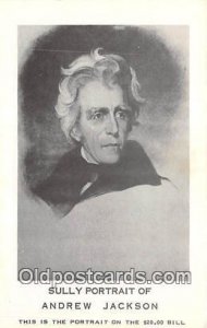 Andrew Jackson Sully Portrait Unused 