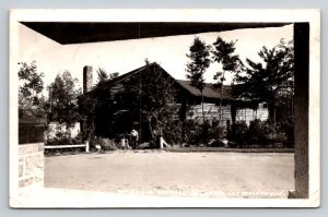 RPPC  1949  Ski Lodge  Lac Masson  Quebec  Canada Postcard