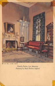 Family parlor, Lee mansion Painting by Ruth Perkins Safford Civil War Unused 