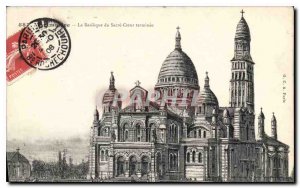 Postcard Old Montmartre The Basilica of Sacre Coeur ended