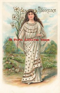 Innocence, ASB No 178, Woman Carrying Lilies