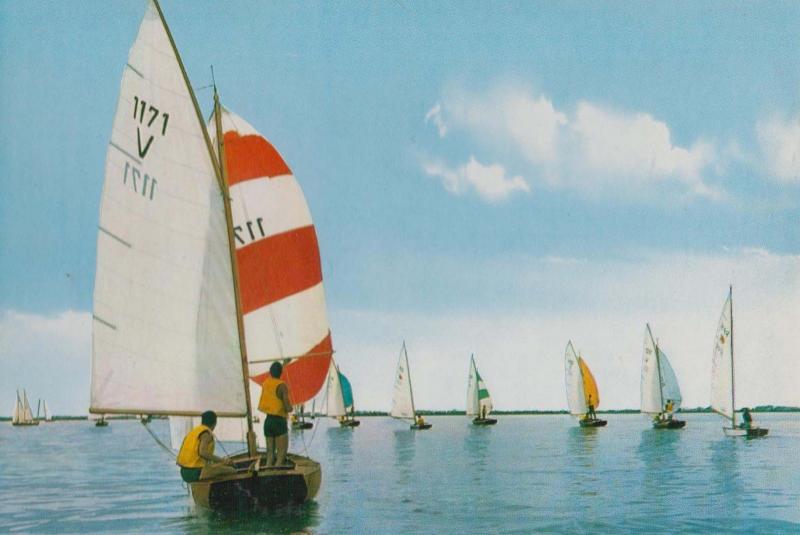 Friese Meren France 1970s French Yacht Boat Race Postcard