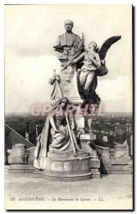 Old Postcard Angouleme Carnot Monument