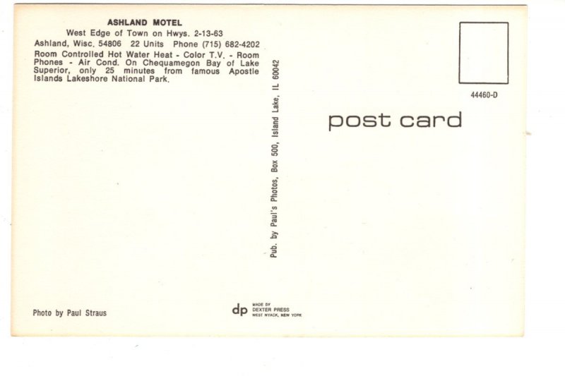 Ashland Motel, Wisconsin