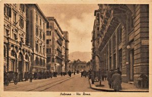 PALERMO SICILY ITALY~VIA ROMA-PHOTO POSTCARD