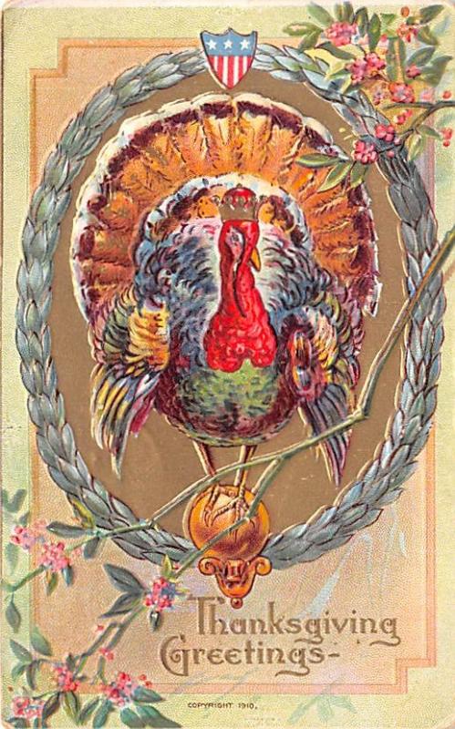 Thanksgiving Postcard Old Vintage Antique Post Card