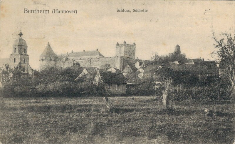 Germany Bentheim, Hannover Schloss Südseite Vintage Postcard 08.36