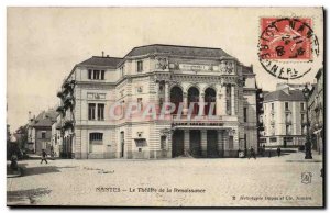 Old Postcard The Renaissance Theater Nantes