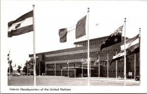 Interim Headquarters United Nations Black White Security Council Unp Postcard 