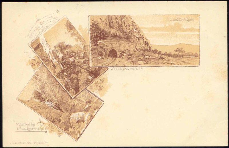 south africa, TRANSVAAL, Dwaalheuvel, Waterfall (1899)