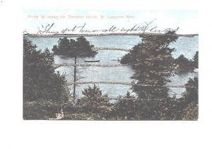 St Lawrence, Thousand Islands,Ontario, Used 1907 Split Ring Cancel