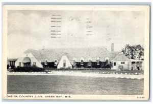 1937 Oneida Country Club Green Bay Wisconsin WI Clear View Vintage Postcard