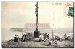 Old Postcard Treport Calvary