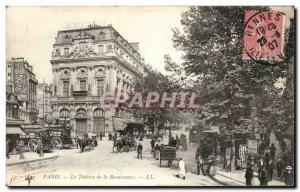 Paris Postcard Renaissance Old Theater