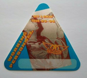 Aerosmith Backstage Pass Original Get A Grip 1993-1995 Tour Hard Rock Music Blue