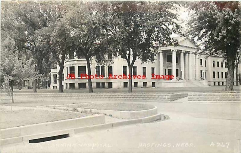 NE, Hastings, Nebraska, RPPC, Mary Lanning Hospital, Exterior View,Photo No A267 